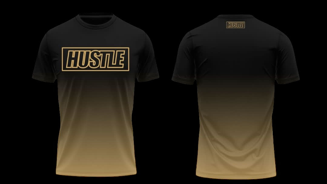 Black and Gold Fade Tech-tee